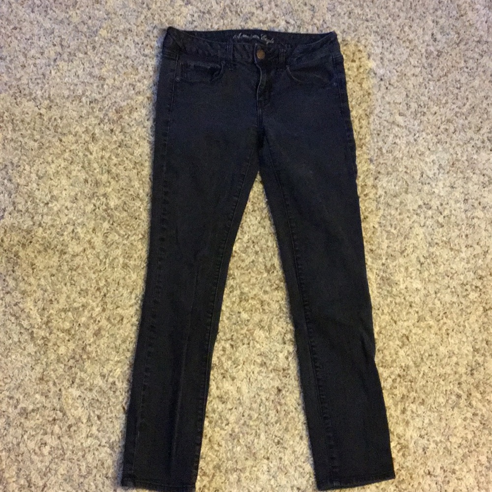 Super stretch black AE denim